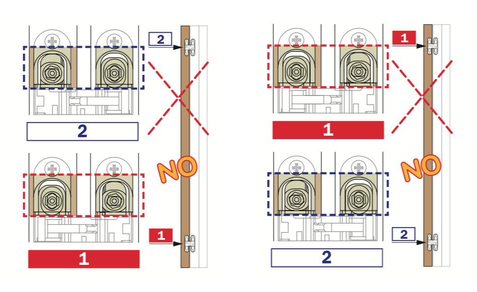 Ceam Brass 100mm 3D Concealed Hinge 1129 | CI001129OTT00