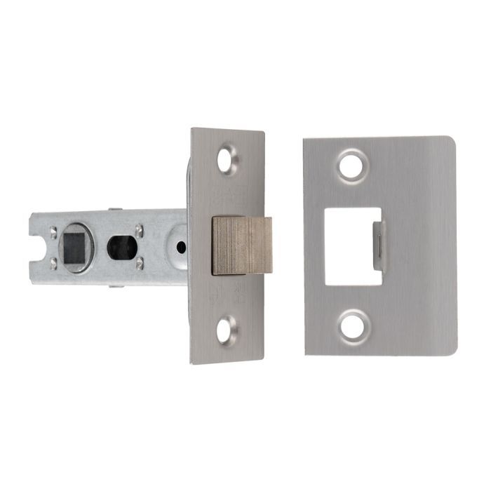 64mm Satin Stainless Steel Tubular Mortice Latch | BTL25SS