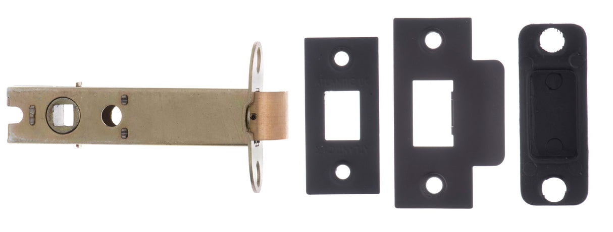100mm (4") Matt Black Heavy Duty Tubular Latch | AL4MB