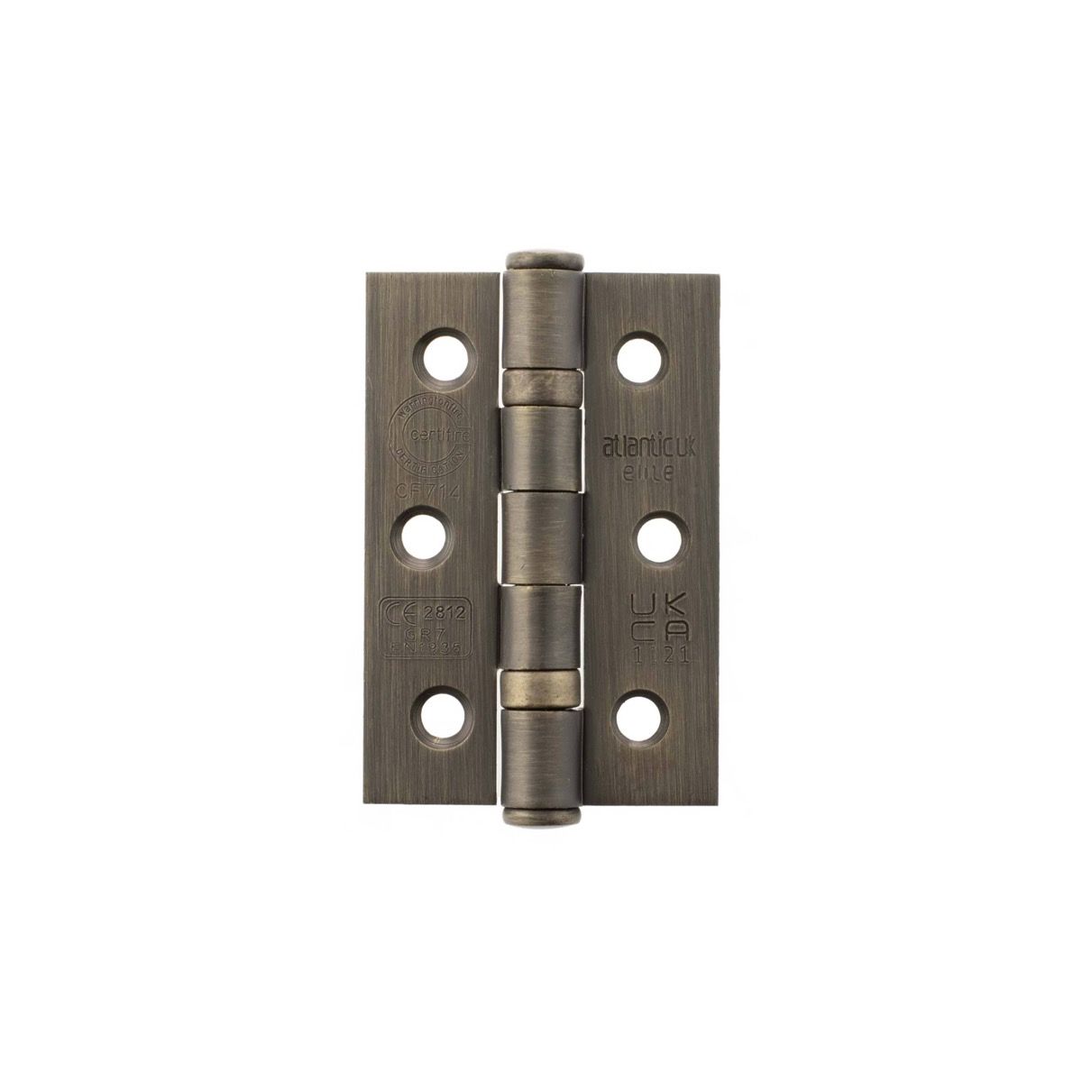Pair 75mm (3") Urban Bronze CE Ball Butt Hinge | A2H322UB
