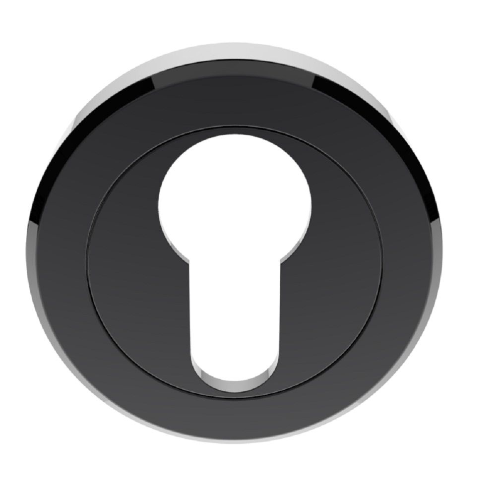 Serozetta Black Nickel 51mm Euro Profile Key Escutcheon | SZM001BN