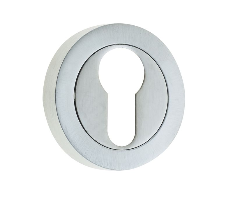 Jedo Satin Chrome 50mm Euro Escutcheon | JV503ESC