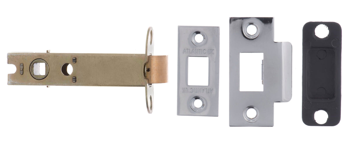 100mm (4") Heavy Duty Polished Chrome Tubular Latch | AL4PC