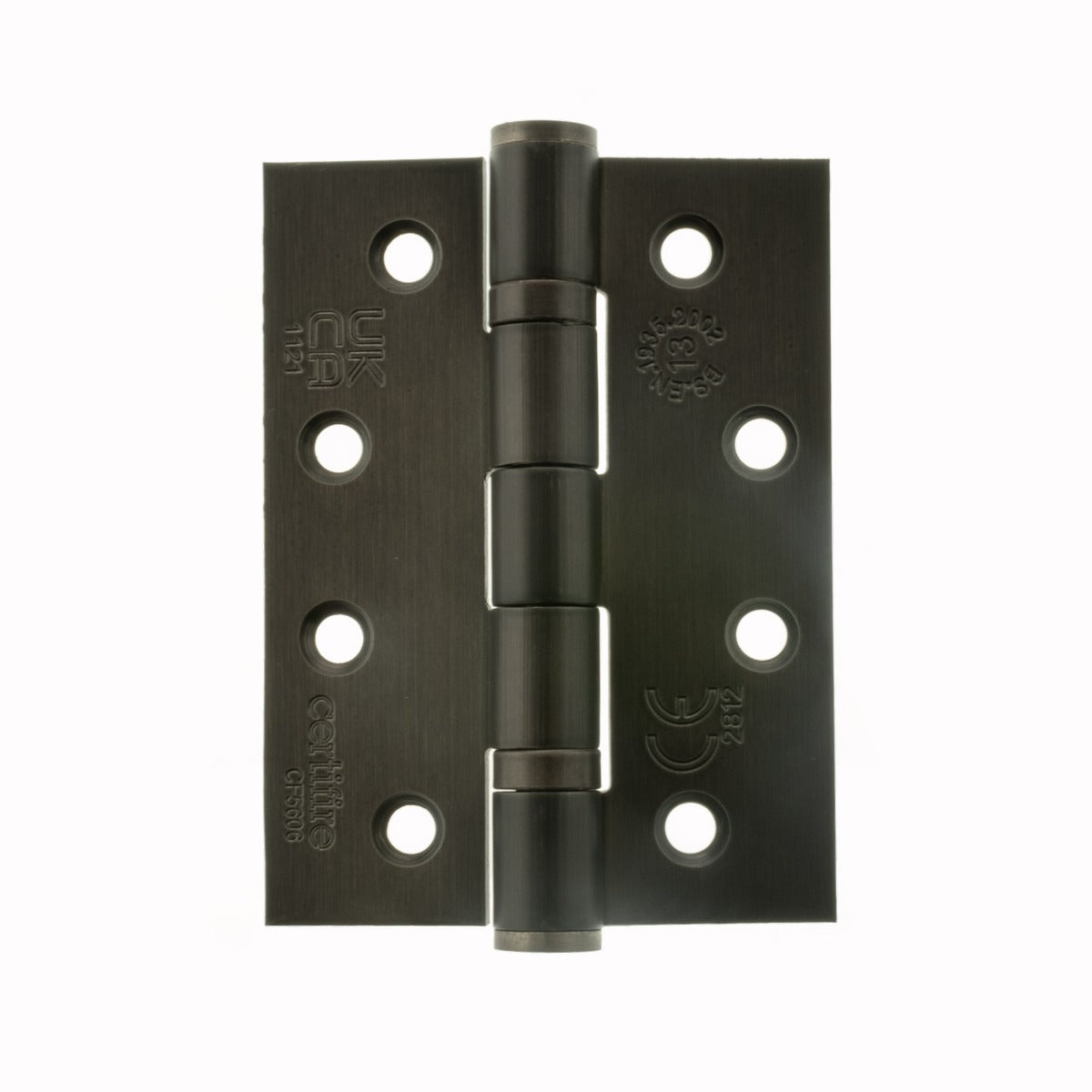 Pair 102mm (4") Urban Dark Bronze Ball Bearing Fire Grade Hinge | AH1433UDB