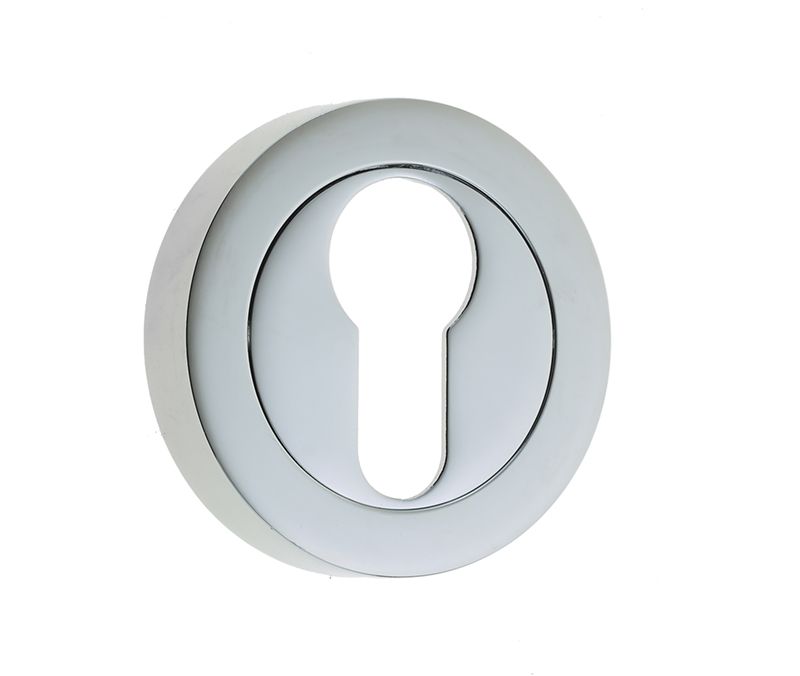 Jedo Polished Chrome 50mm Euro Escutcheon | JV503EPC