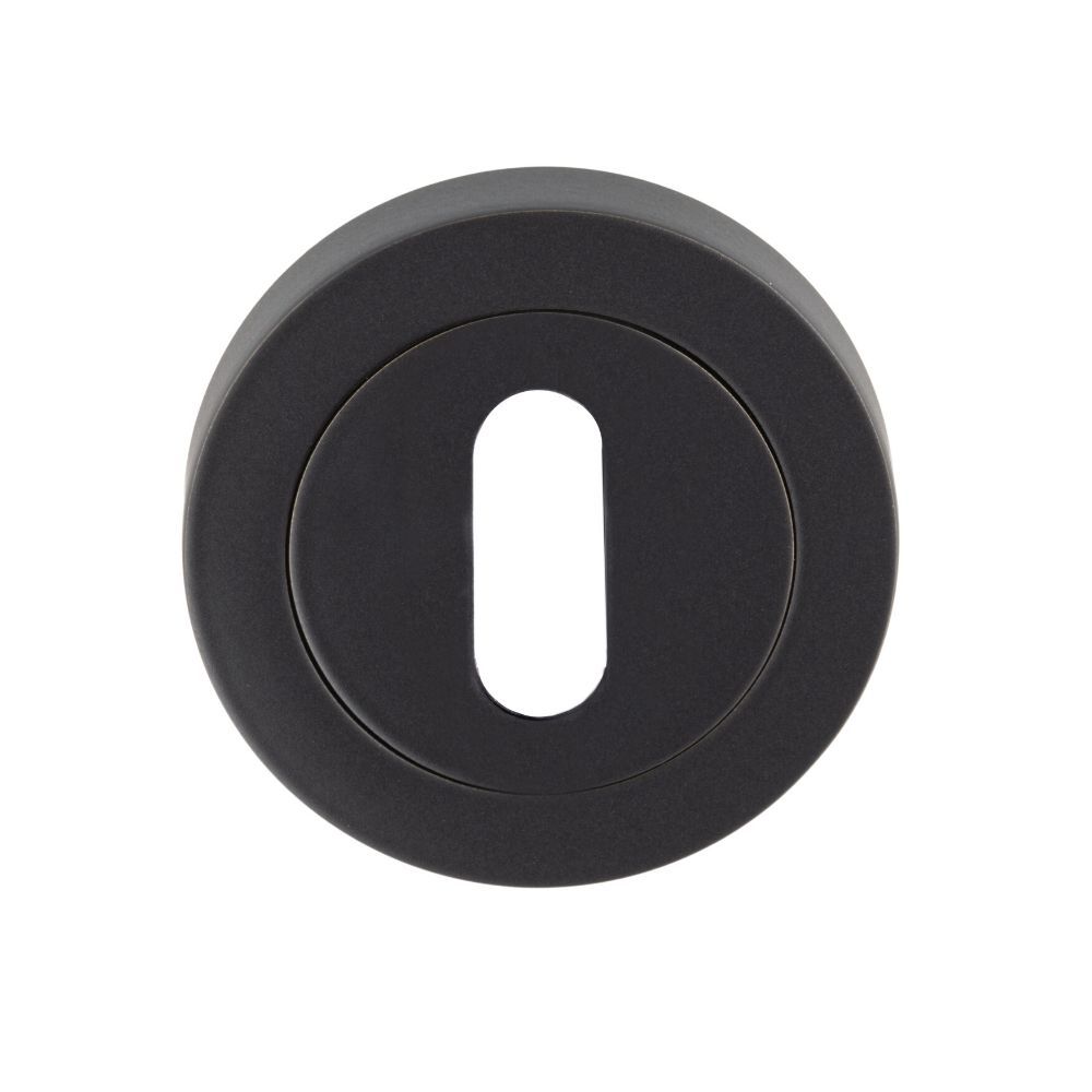 Carlisle Brass Matt Black Standard Keyhole Escutcheon | EUL002MB