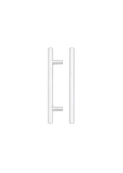 Matt White T Bar Cabinet Handle c/c 96mm | TDFPT-96-156MW
