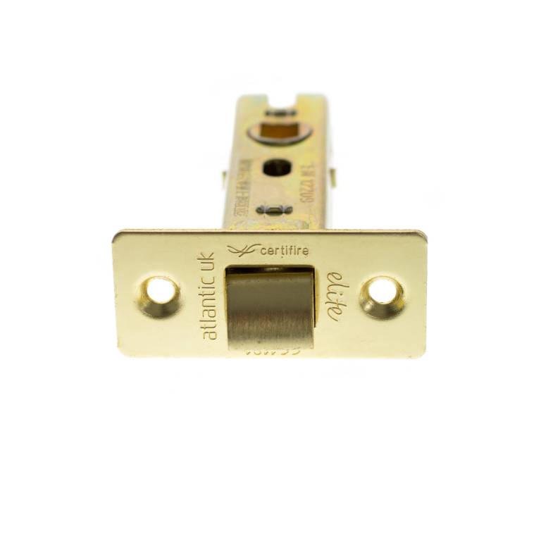 63mm (2.5") Polished Brass CE Certifire Tubular Latch | ALCE25PB