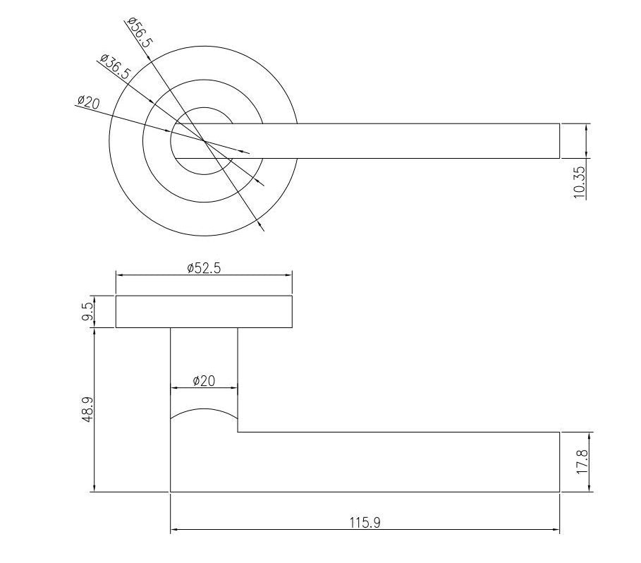 Eclipse Freestyle Matt Black Auriga Latch Door Pack | 76x51mm (3") Hinge | 22202