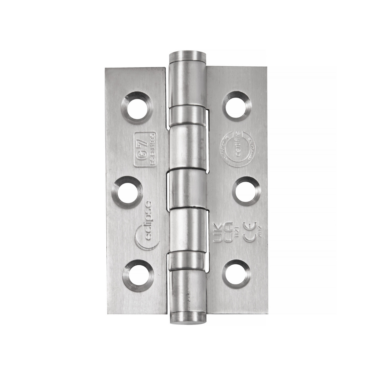 Eclipse Pair Satin SS 76mm 3" Grade 7 Ball Bearing Hinges | 14852