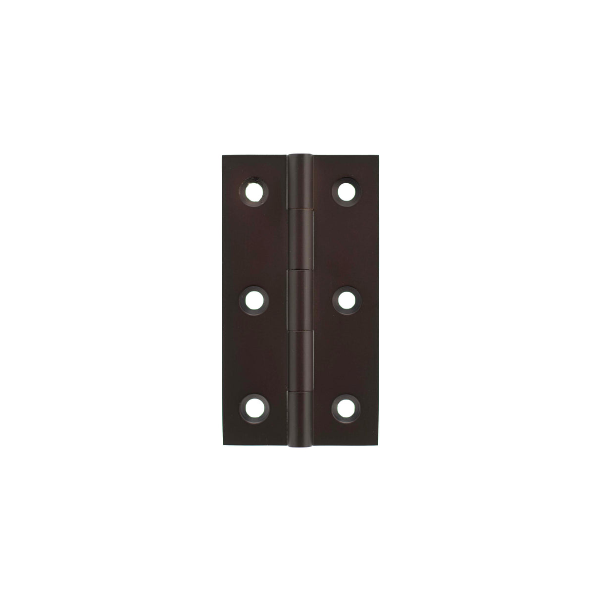 Millhouse Brass Cabinet Butt Hinges 75mm x 41mm x 2mm - Urban Dark Bronze