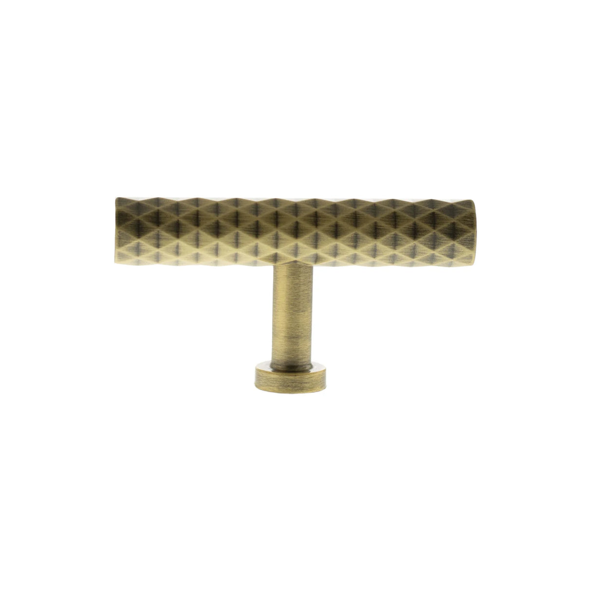 Millhouse Brass Antique Brass Chrysler Diamond T-Bar Cabinet Knob Handle | MHCD1675AB