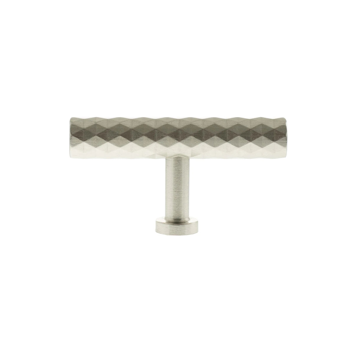 Millhouse Brass Satin Nickel Chrysler Diamond T-Bar Cabinet Knob Handle | MHCD1675SN