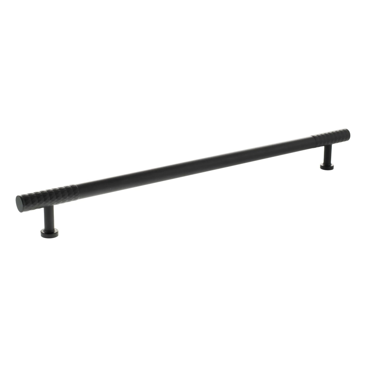 Millhouse Brass Matt Black 320mm Chrysler Diamond T-Bar Cabinet Pull Handle | MHCD17320MB