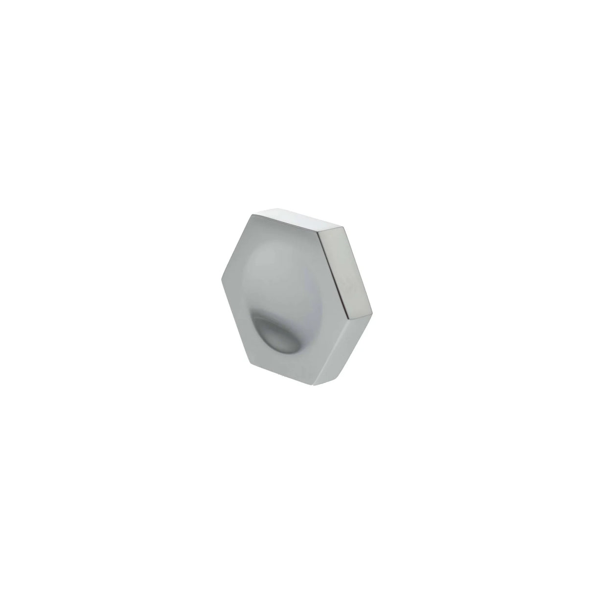 Millhouse Brass Polished Chrome Pennington Hexagonal Cabinet Finger Pull | MHCH1338PC