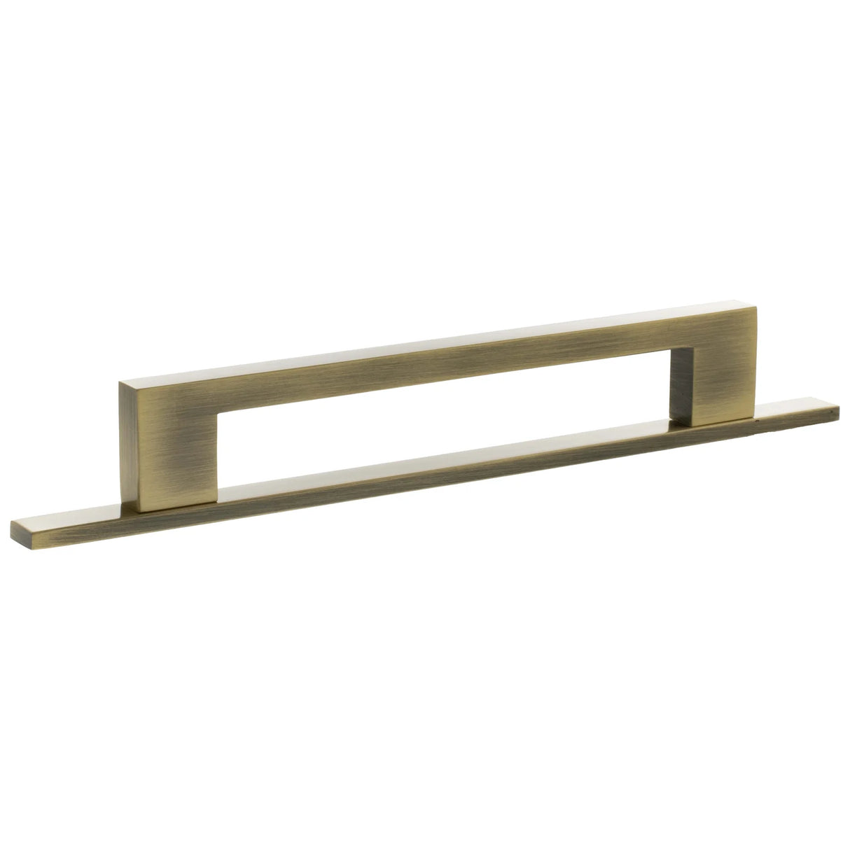 Millhouse Brass Antique Brass 160mm Empire Slim Cabinet Pull Handle on Backplate | MHCNB17160AB