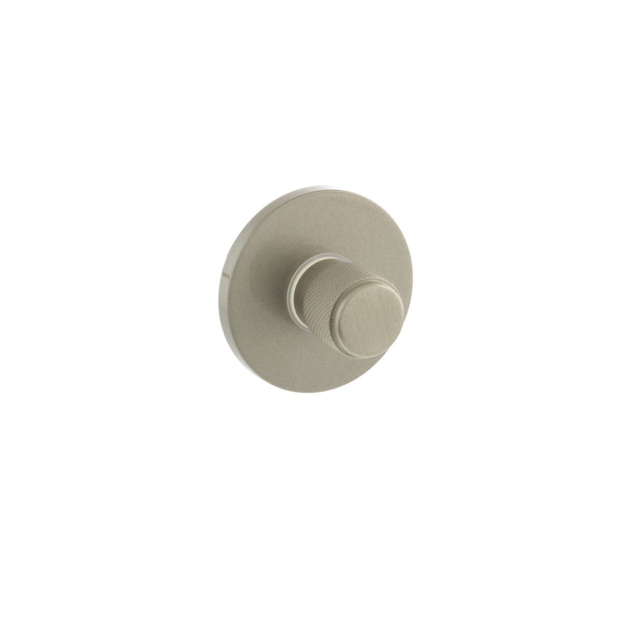 Millhouse Satin Nickel Knurled WC Turn & Release on 5mm rose | MHSRKWCSN