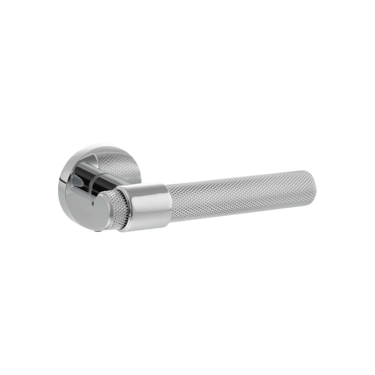 Set Polished Chrome Andretta Knurled Lever Handle | SPR160PC