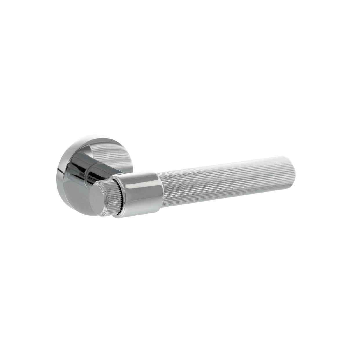Set Polished Chrome Fasana Lined Lever Handle | SPR165PC