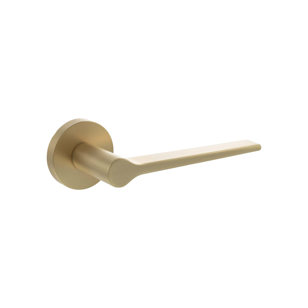 Set Satin Brass Laviano Lever Door Handle | SPR180SB