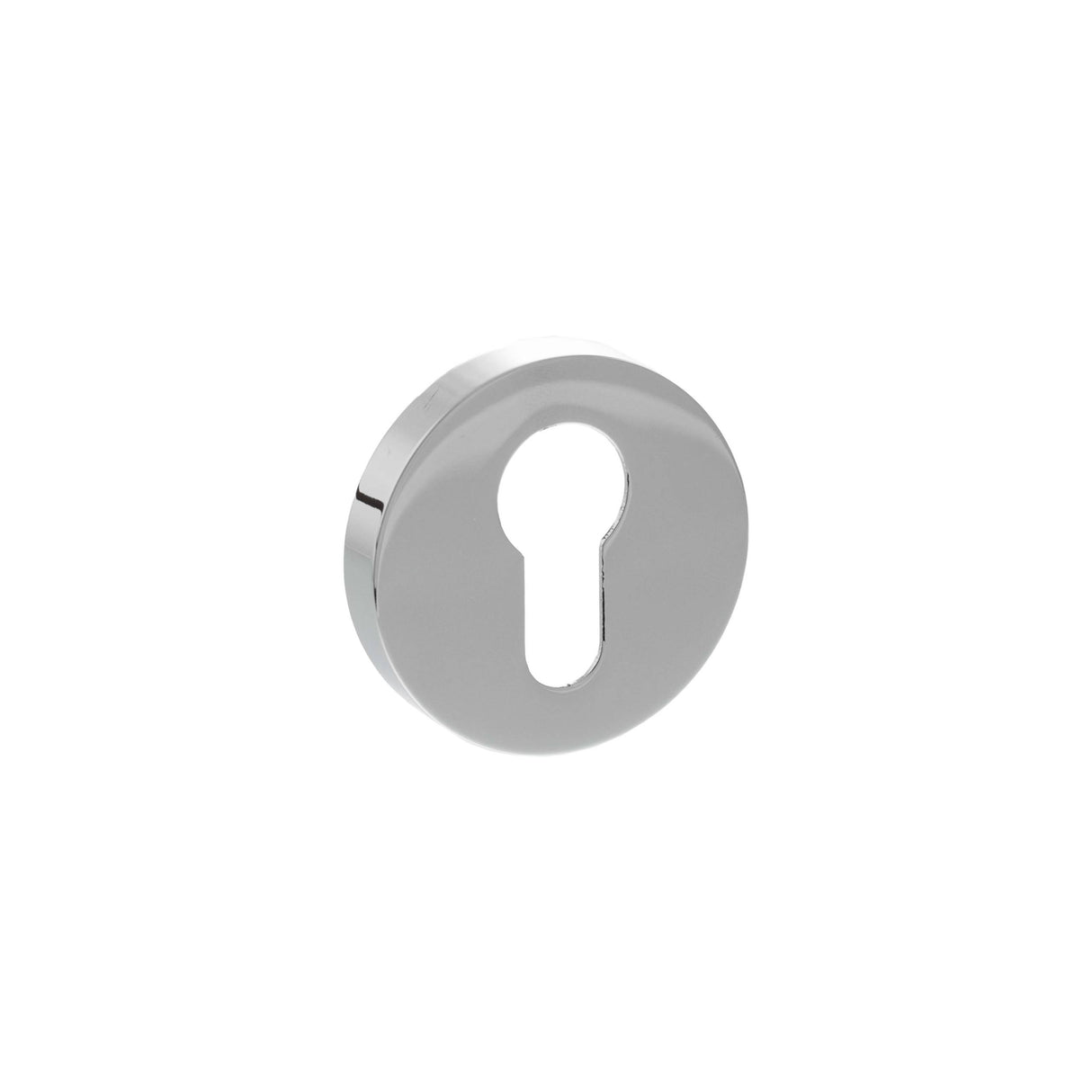Senza Pari Polished Chrome Minimal Round Euro Escutcheon | SPRESCEPC