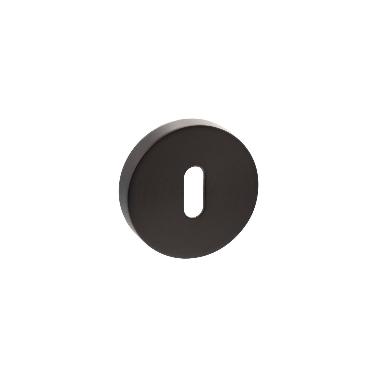 Senza Pari Urban Dark Bronze Round Standard Key Escutcheon | SPROESCKUDB