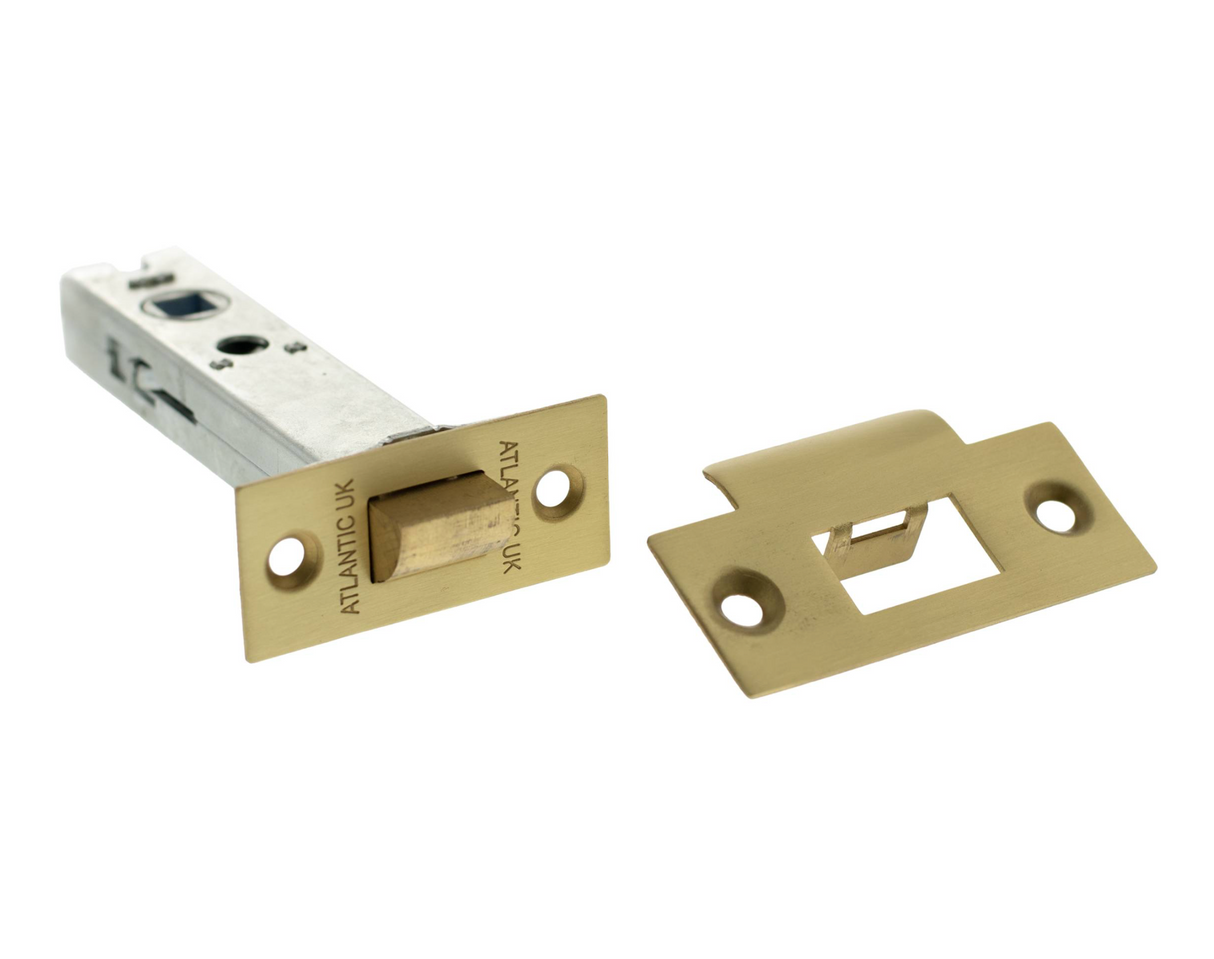 100mm (4") Satin Brass Heavy Duty Tubular Latch | AL4SB