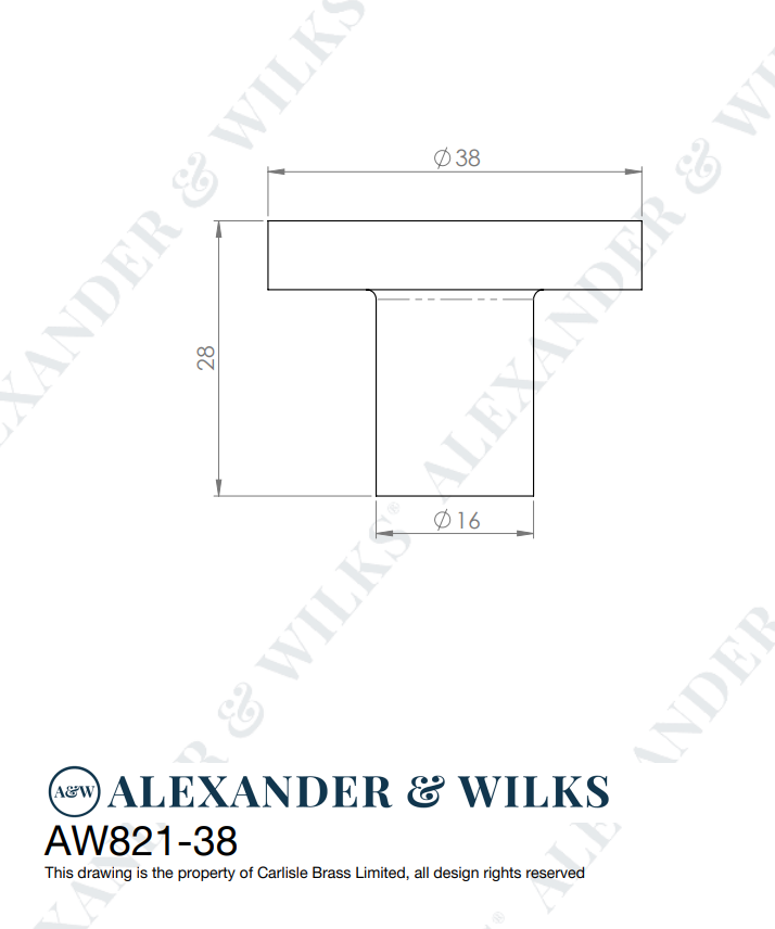 A&W Satin Brass 30mm Hanover Hammered Cupboard Knob | AW820-30-SB