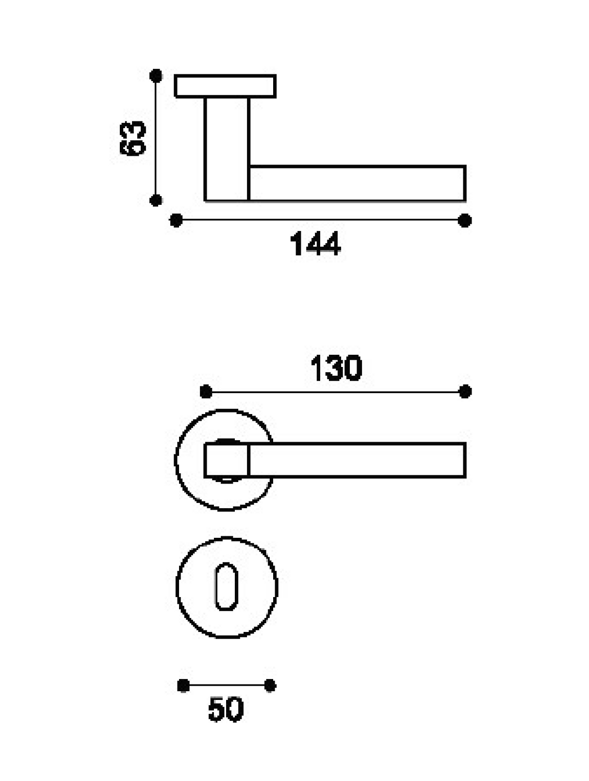 Antique Brass Hey Riga Lever Handle on Rose