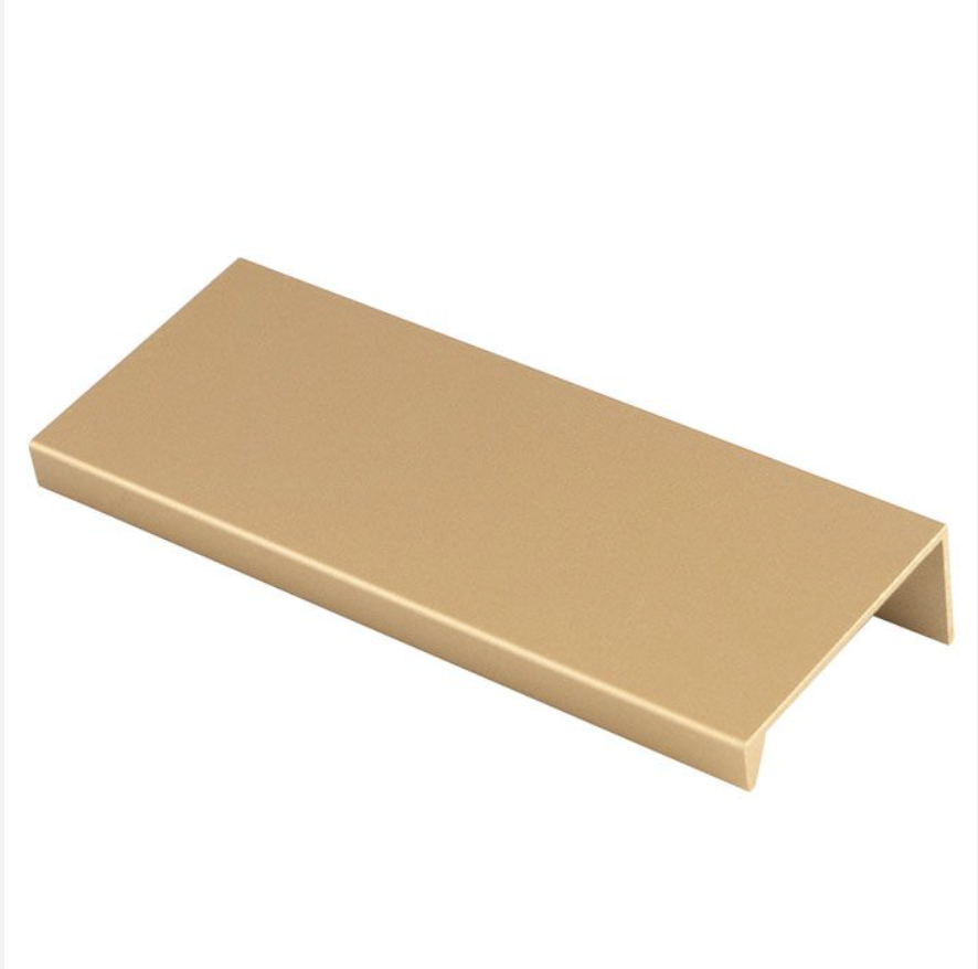 Satin Brass 100mm Squared Edge Pull | FTD302BSB
