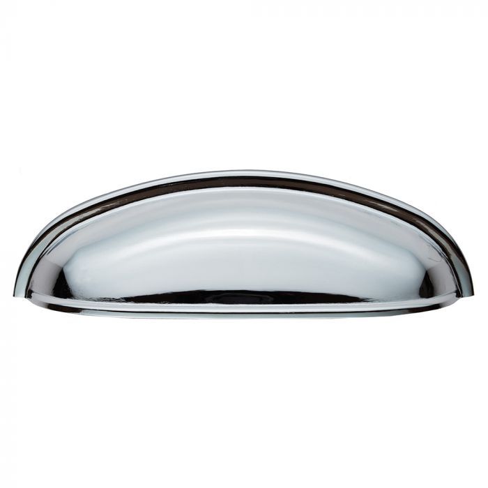Polished Chrome 96mm Modern Shaker Cup Pull | FTD559CP