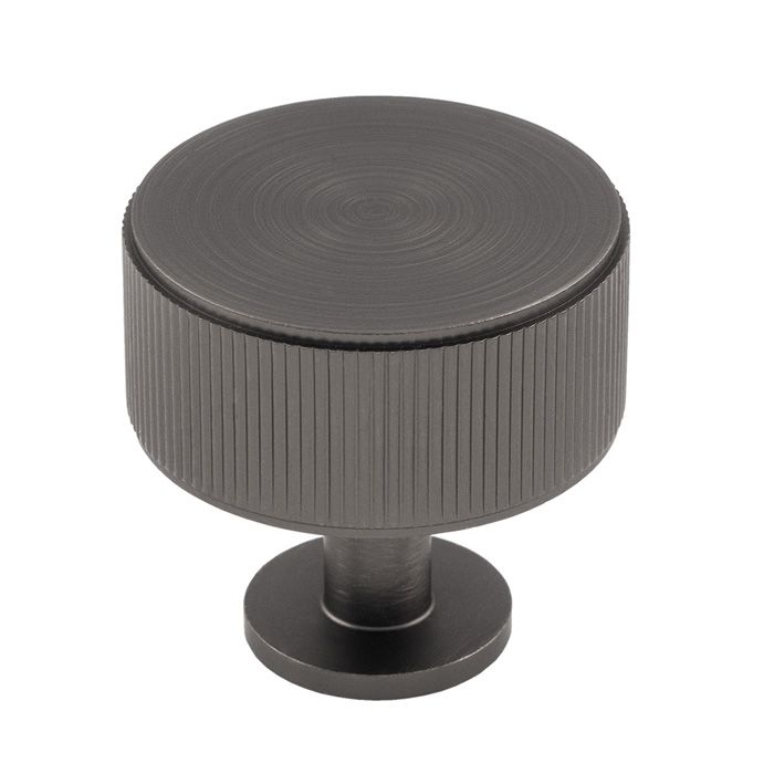Anthracite 35mm Lines Cupboard Knob | FTD713ANT