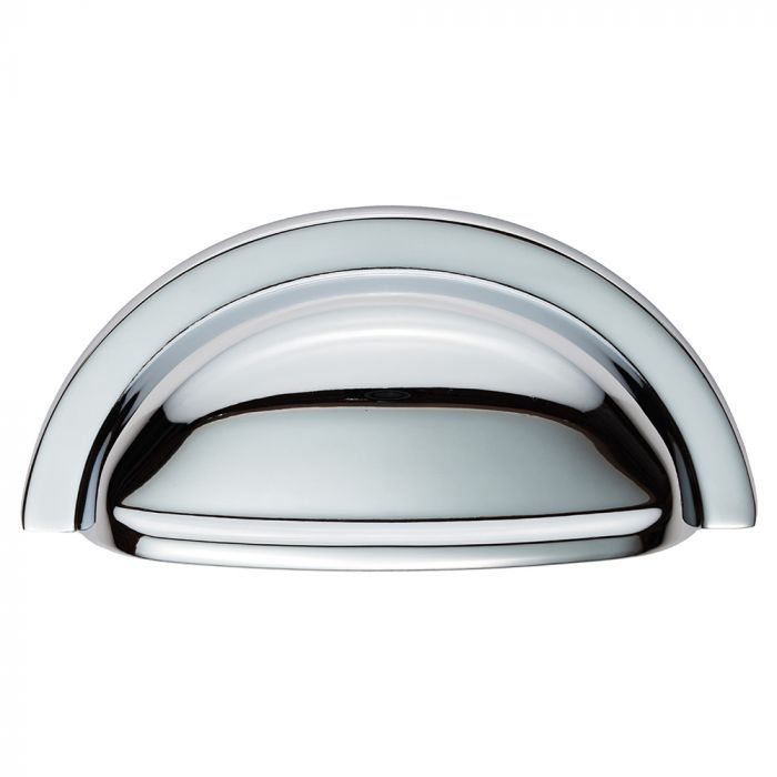 Polished Chrome 76mm Oxford Cup Pull | FTD558CP