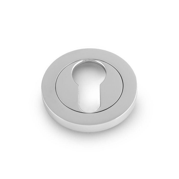 Alexander & Wilks Polished Chrome 50mm Euro Escutcheon | AW390PC
