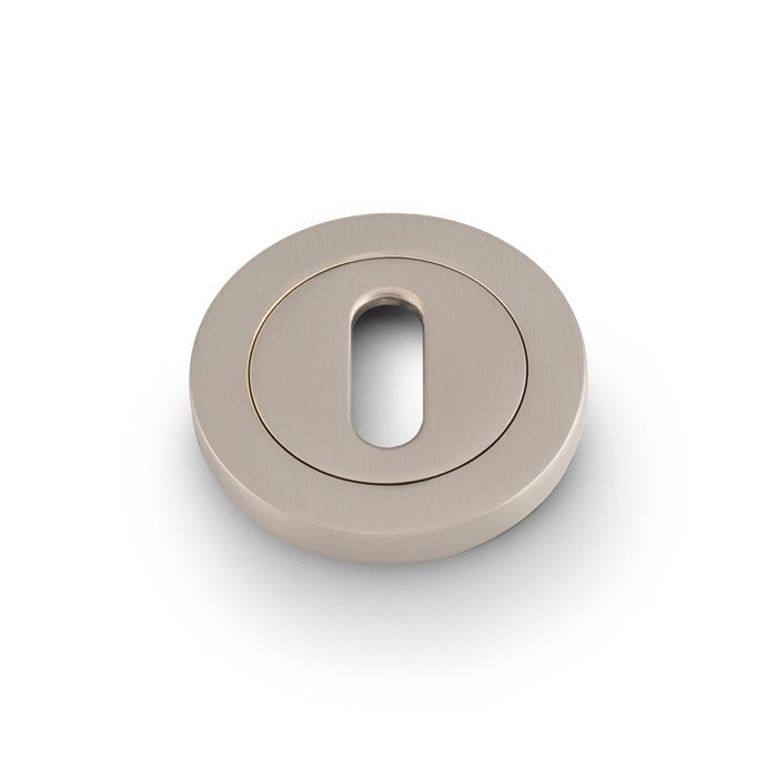 Alexander & Wilks Satin Nickel 50mm Standard Escutcheon | AW391SN