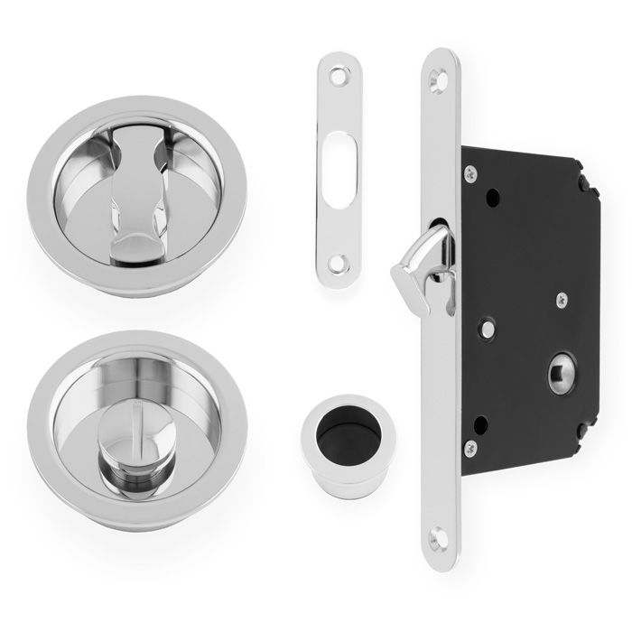 AW Polished Chrome Sliding Door Locking Kit | AW110RPC