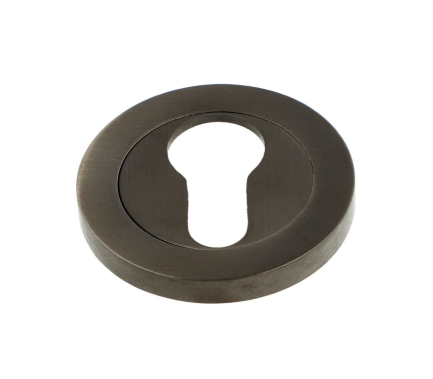 Alexander & Wilks Dark Bronze PVD 50mm Euro Escutcheon | AW390DBZPVD