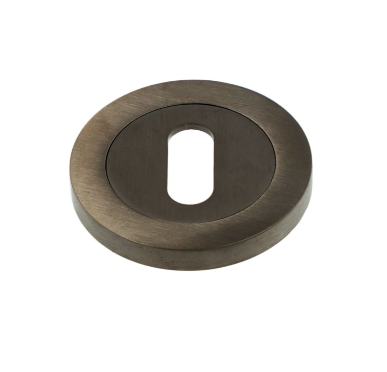 Alexander & Wilks Dark Bronze PVD 50mm Standard Escutcheon | AW391DBZPVD