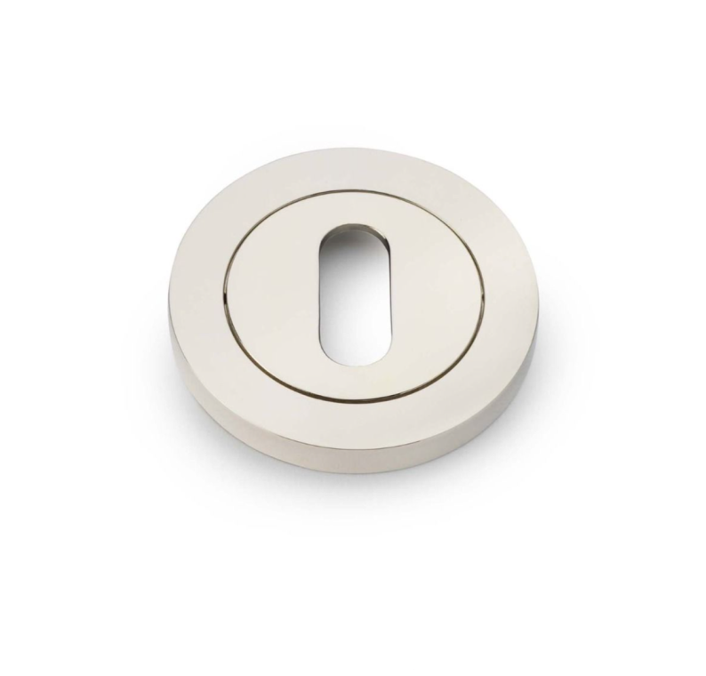 Alexander & Wilks Polished Nickel PVD 50mm Standard Escutcheon | AW391PNPVD