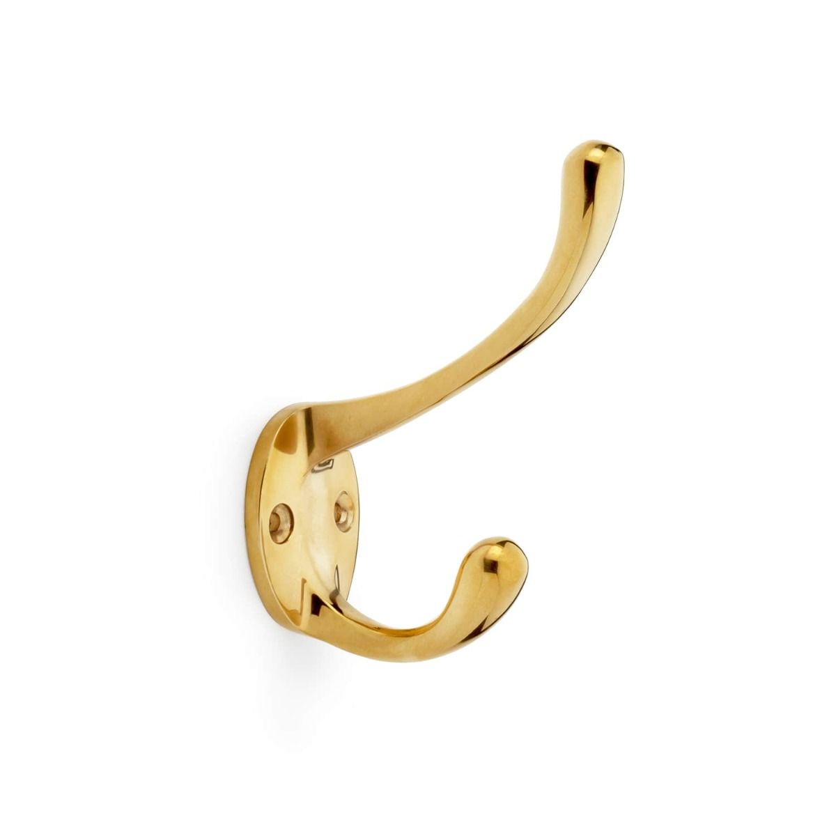 Alexander & Wilks Unlaquered Brass Victorian Hat & Coat Hooks | AW770PBU