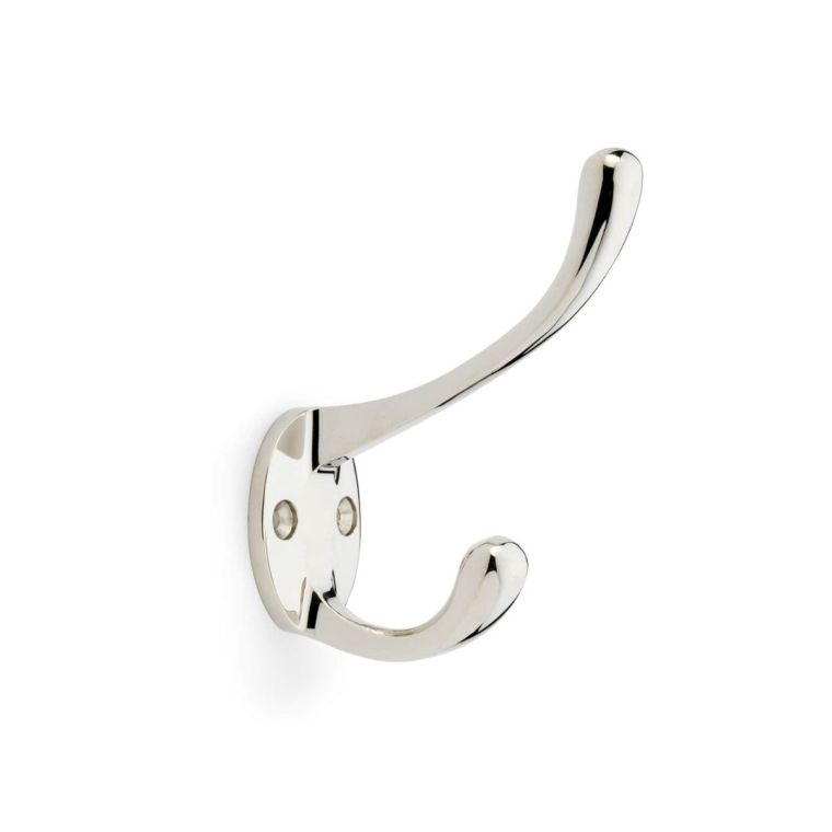 Alexander & Wilks Polished Nickel Victorian Hat & Coat Hooks | AW770PN