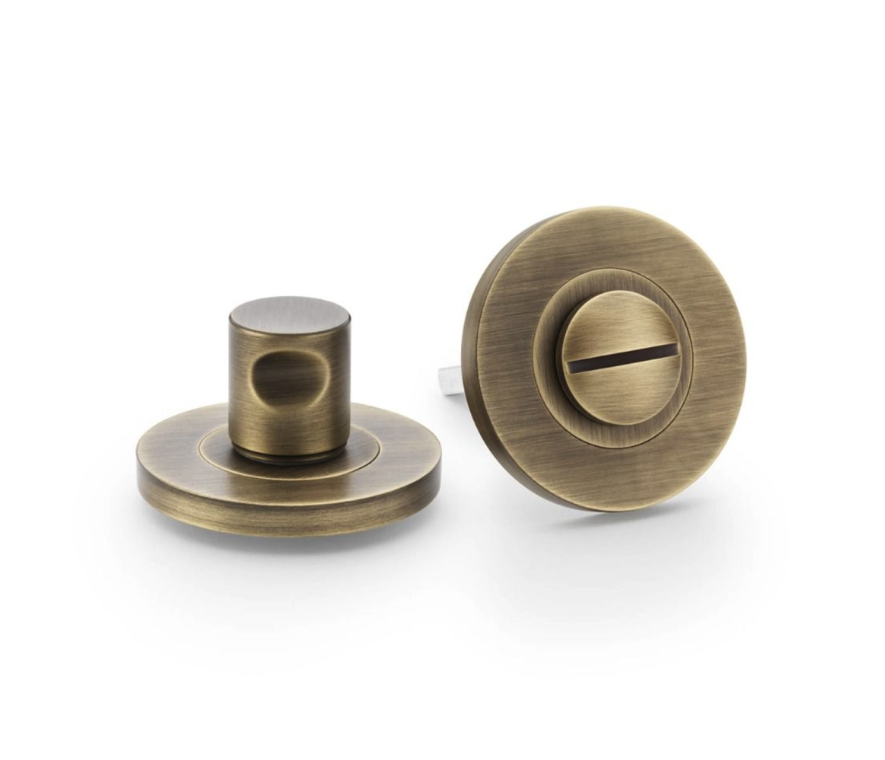 Alexander & Wilks Antique Brass Plain Turn and Release | AW791AB