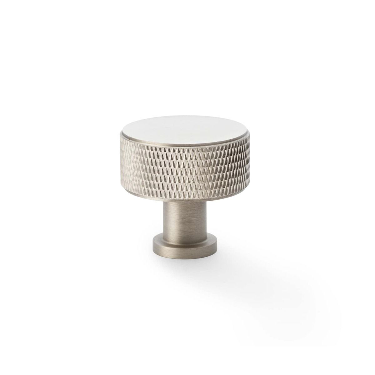 Alexander and Wilks Satin Nickel 35mm Lucia Knurled Cupboard Knob