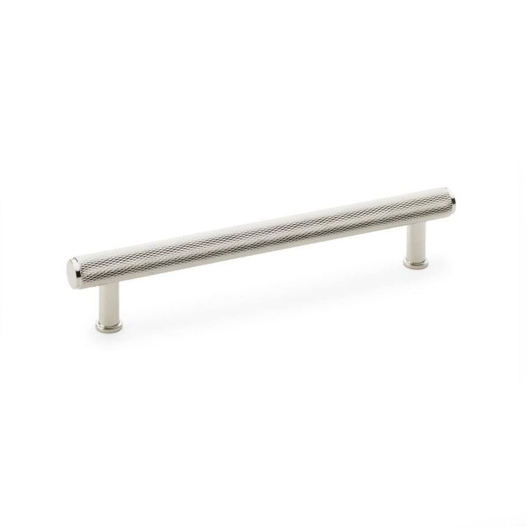 A&W Crispin Polished Nickel Knurled T Bar Pull Handle c/c 160mm
