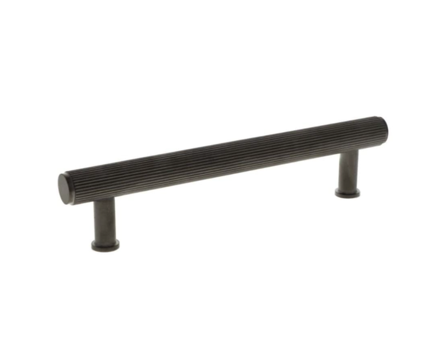 A&W Dark Bronze PVD Crispin Reeded Line T Bar Pull Handle c/c 160mm | AW809R-160-DBZPVD
