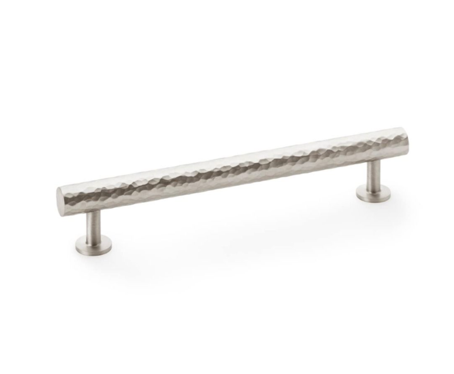 A&W Leila Satin Nickel 160mm Hammered T Bar Pull Handle AW817-160-SN