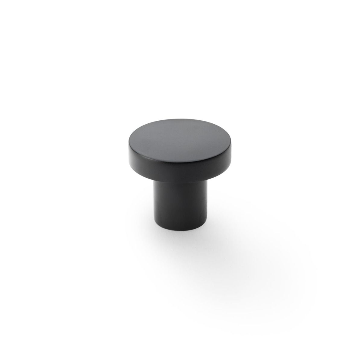 Alexander and Wilks Black 30mm Hanover Plain Cupboard Knob