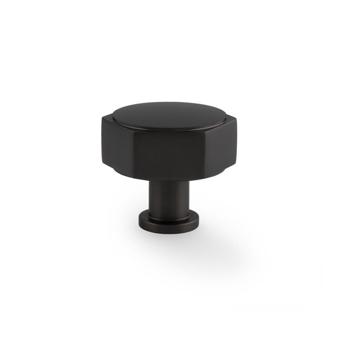 Matt Black 40mm Vesper Hexagonal Cabinet Knob | AW828-40-BL