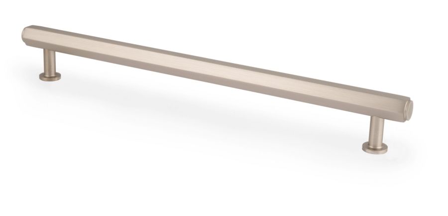 Satin Nickel 224mm Vesper Hexagonal Pull Handle | AW830-224-SN