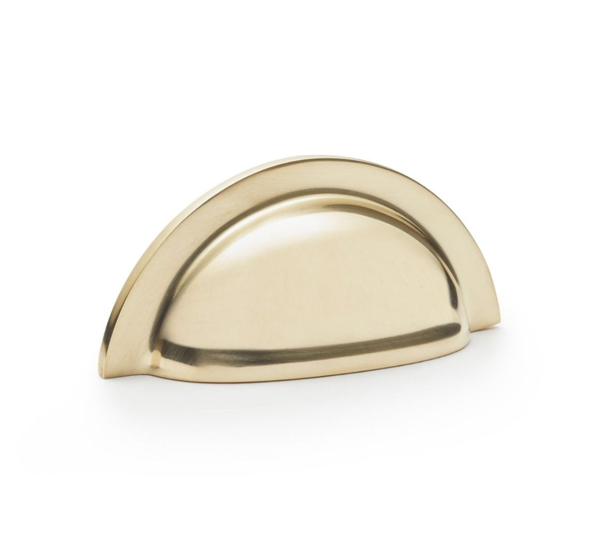 Alexander and Wilks Polished Brass Bardom Ridged Cup Handle | AW903PB